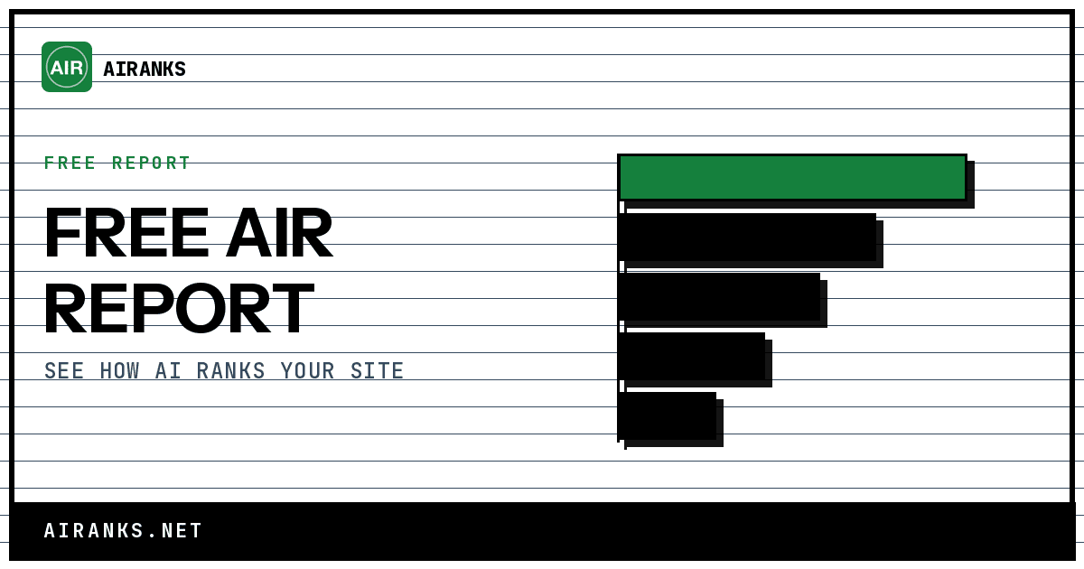 AIRanks official preview: see how AI ranks your site