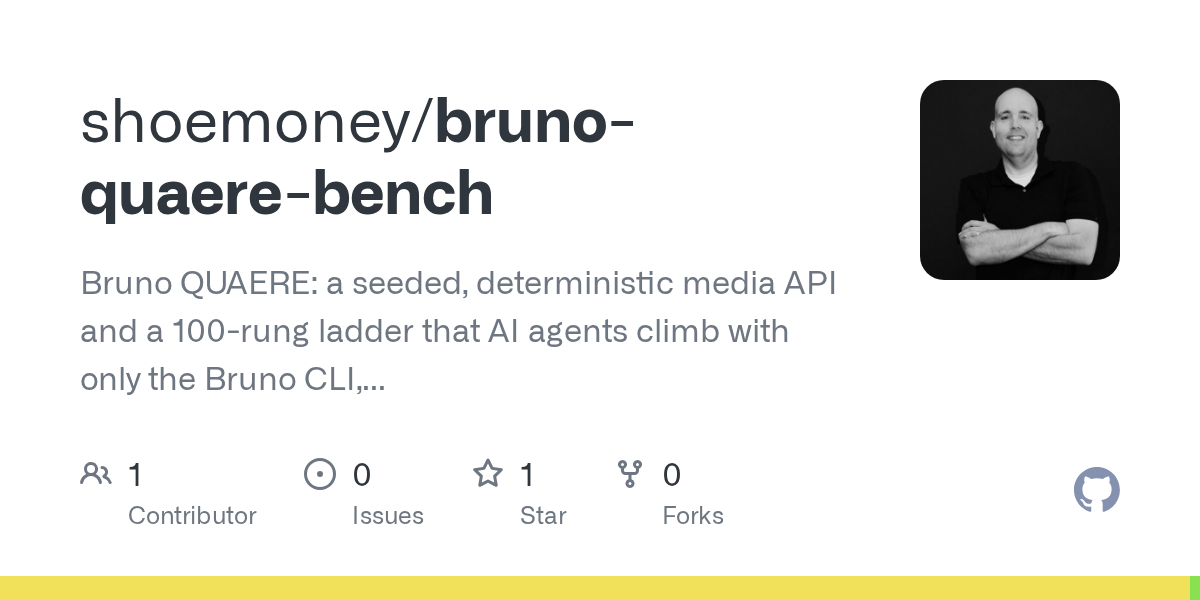 Bruno Quaere Bench official GitHub repository preview