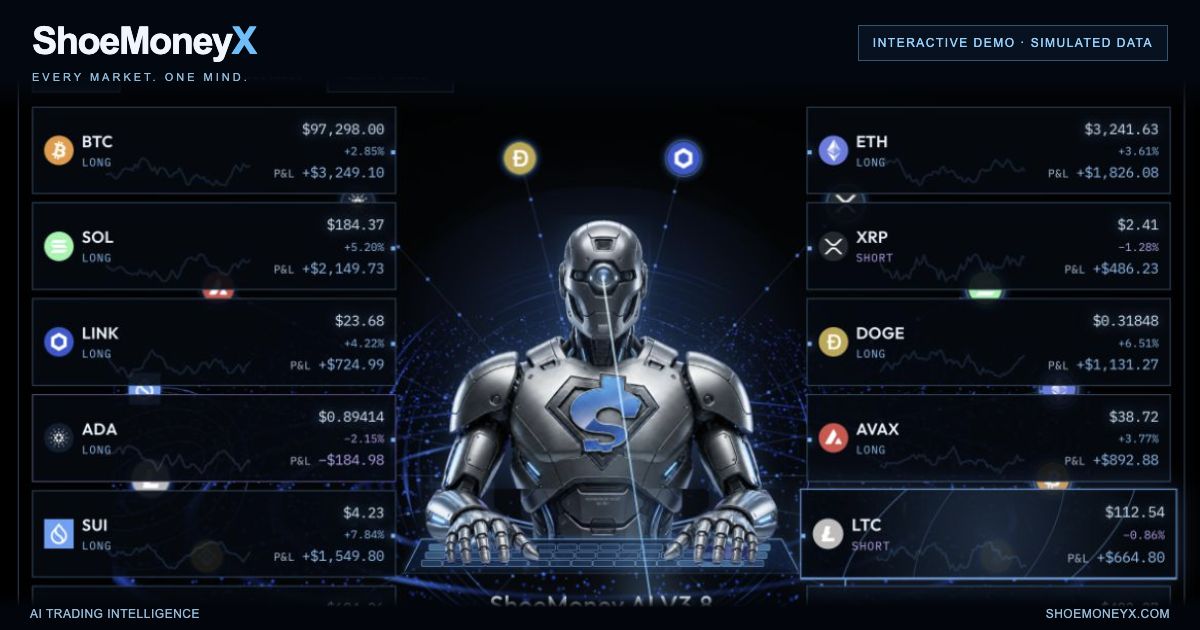 ShoeMoneyX trading intelligence demo preview